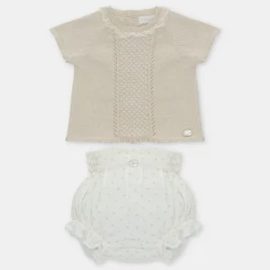CONJUNTO JUBON CUBRE PUNTO Y TELA