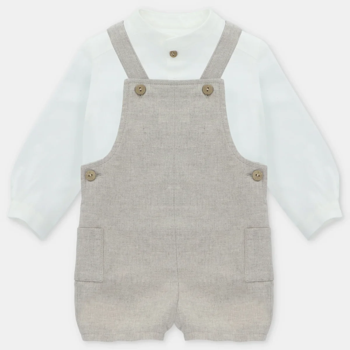 CONJUNTO CAMISA PETO TELA NIÑO NEWPORT - Imagen 2