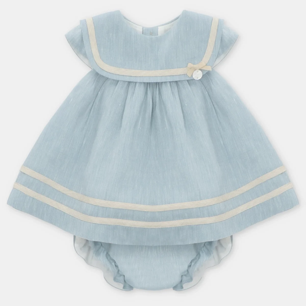 VESTIDO+BRAGA TELA NIÑA CAPRI