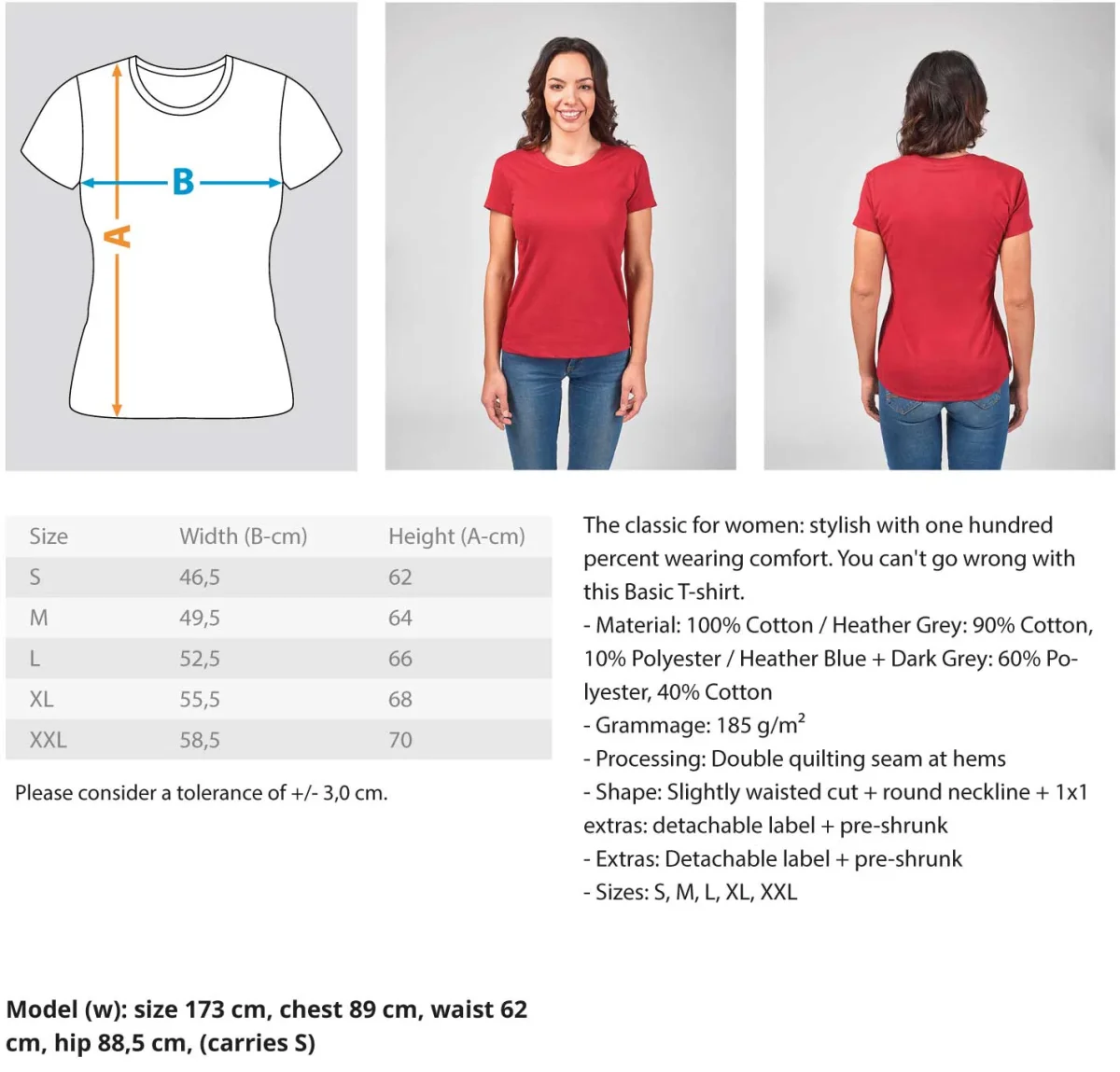 Swiss Rohr Inspektor Damen T-Shirt - Women Basic Shirt - Imagen 6