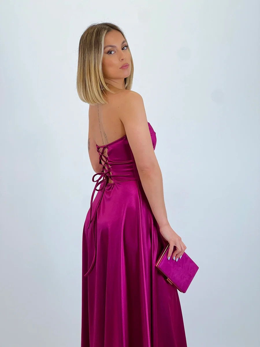 Vestido satinado Nelia - Imagen 3