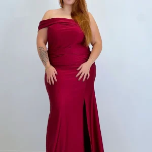 Vestido satinado Grace Plus size