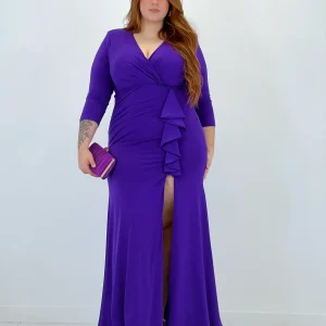Vestido con manga y volante Xenia