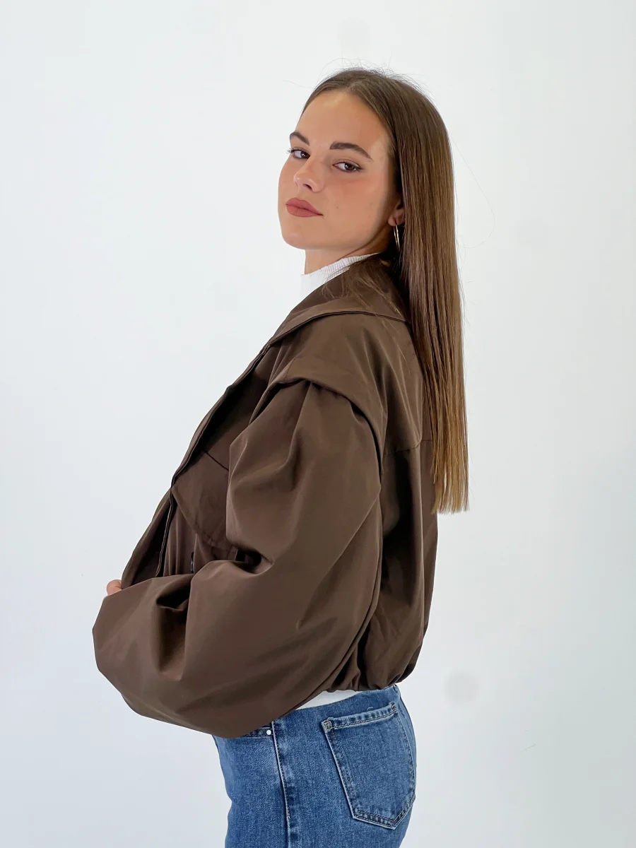 Cazadora cropped oversize - Imagen 9