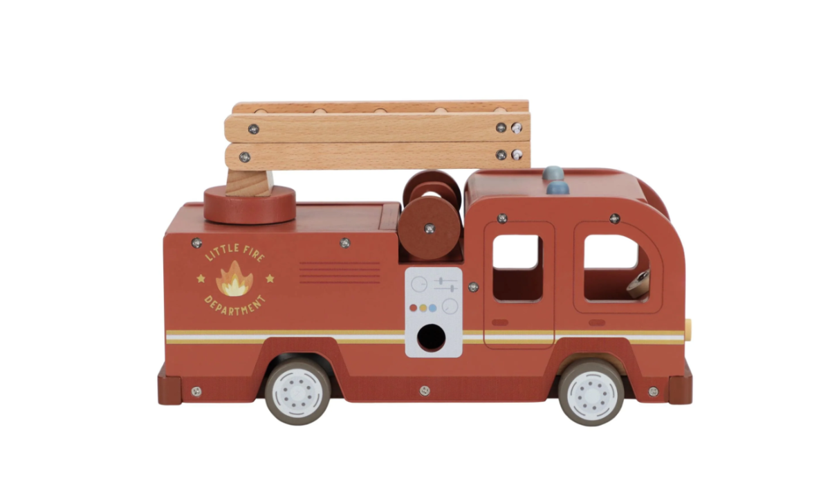 Camión De Bomberos De Madera Little Dutch - Imagen 7