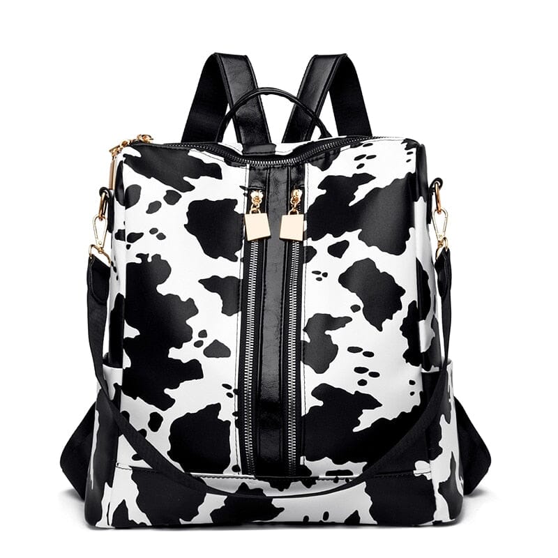 Leopard Print Backpack Purse - Imagen 4