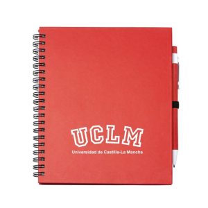 LIBRETA UCLM ESPIRAL CON BOLIGRAFO