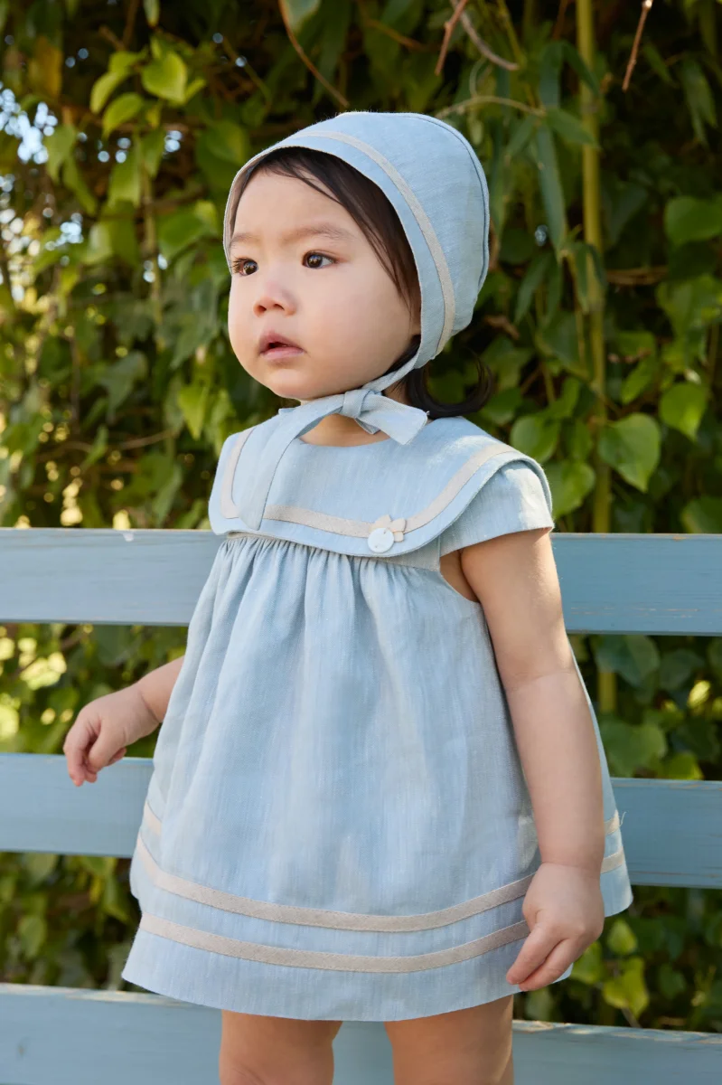 VESTIDO+BRAGA TELA NIÑA CAPRI - Imagen 5