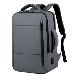 USB Charger Grey Backpack