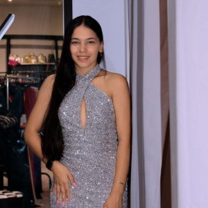 Vestido corto lentejuelas