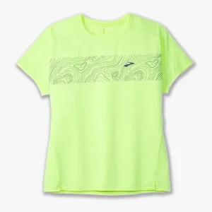 CAMISETA BROOKS SPRINT FREE SHORT W LIME