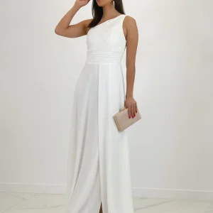Vestido drapeado romano Julia Blanco