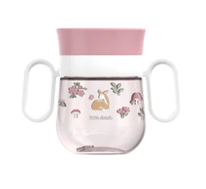 Vaso 360° Mio 200 ml – Jardín de Hadas. Little Dutch